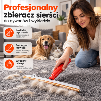 Zgarniak™ | Przyrząd do usuwania sierści z dywanu